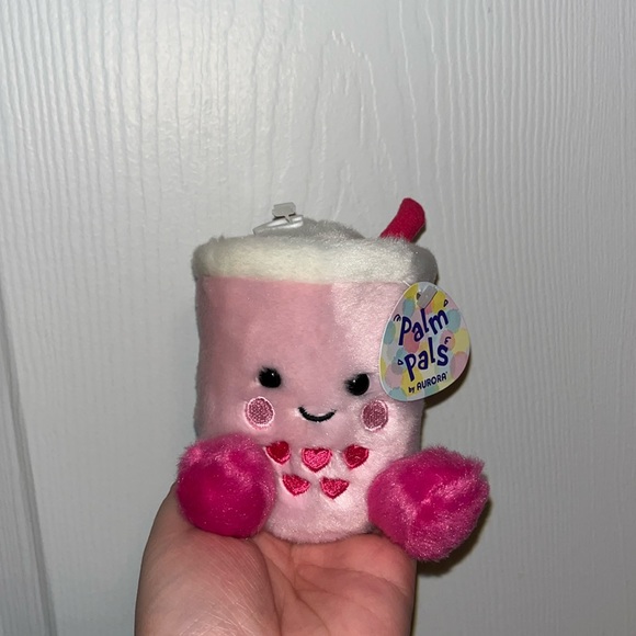 Limited Edition Pink Bubble Tea Palm Pals - Picture 1 of 5